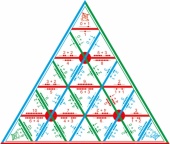 Математическая пирамида Сложение до 10 раздаточная