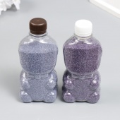 Песок цветной в бутылках "Фиолетовый" 500 гр МИКС