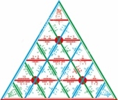 Математическая пирамида Сложение до 10 раздаточная