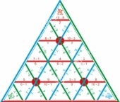 Математическая пирамида Вычитание до 10 раздаточная