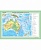 Карта Австралия и Новая Зеландия физическая глянцевое 1-стороннее ламинирование