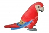 Попугай Ара, красный, 20 см