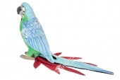 Попугай зеленый, 37 см