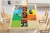 LEGO Стол для конструирования "РАДУГА" деревянный с двумя открывающимися крышками