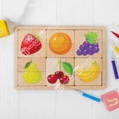 Игра развивающая деревянная «Фрукты, ягоды»