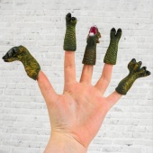 Фигурки на пальцы пальчиковый театр «Динозавр» 2,5х16,5х20 см, 4736796