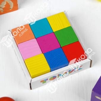 Кубики «Мини» 9 шт., в ассортименте, кубик: 2.7 × 2.7 см
