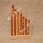 Комплект свирелей (7 тональностей: C, D, E, F, G, A, H) с подставкой