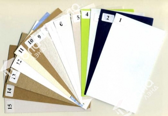 Раздаточные образцы бумаги и картона (15 видов)