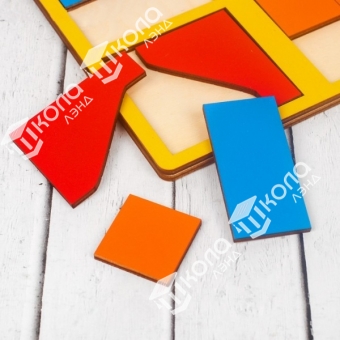 «Сложи квадрат» Б.П.Никитин, 1 уровень (мини), цвета МИКС