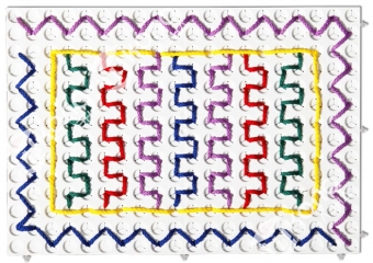  Набор Узорная шнуровка №1 (Набор белых панелей для создания композиций)