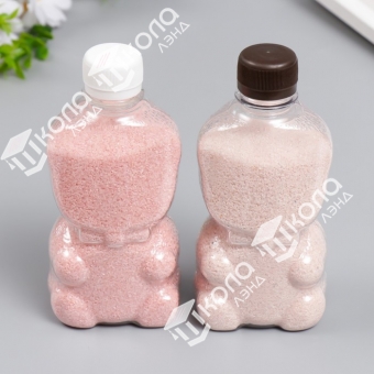 Песок цветной в бутылках "Нежно-розовый" МИКС