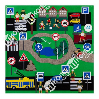 Игра-пособие для детей 3+ "Правила дорожного движения"