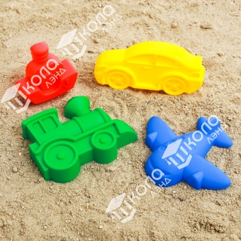Набор для игры в песке №68, 4 формочки, цвета МИКС