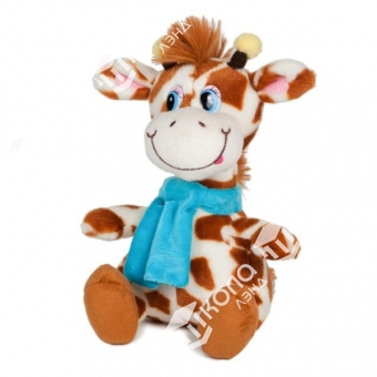 Мягкая игрушка «Жираф Димон в шарфике» озвученный, 20 см