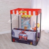 Детский игровой тент «Пожарная станция» 60×80×99 см