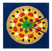 Игра-пособие для детей 3+ "Пицца" (на поле), 50*50см