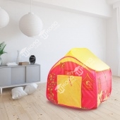 Игровая палатка «Деревенский домик», цвет жёлто-красный
